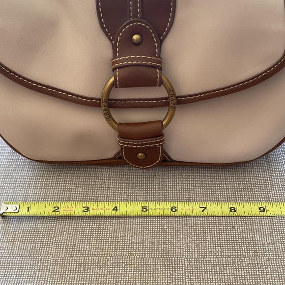 CHAPS Crossbody Shoulder Bag Khaki Beige Stony Brook Handbag NWT - Picture 4 of 8